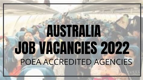 poea australia job hiring 2024|Jobs in Australia .